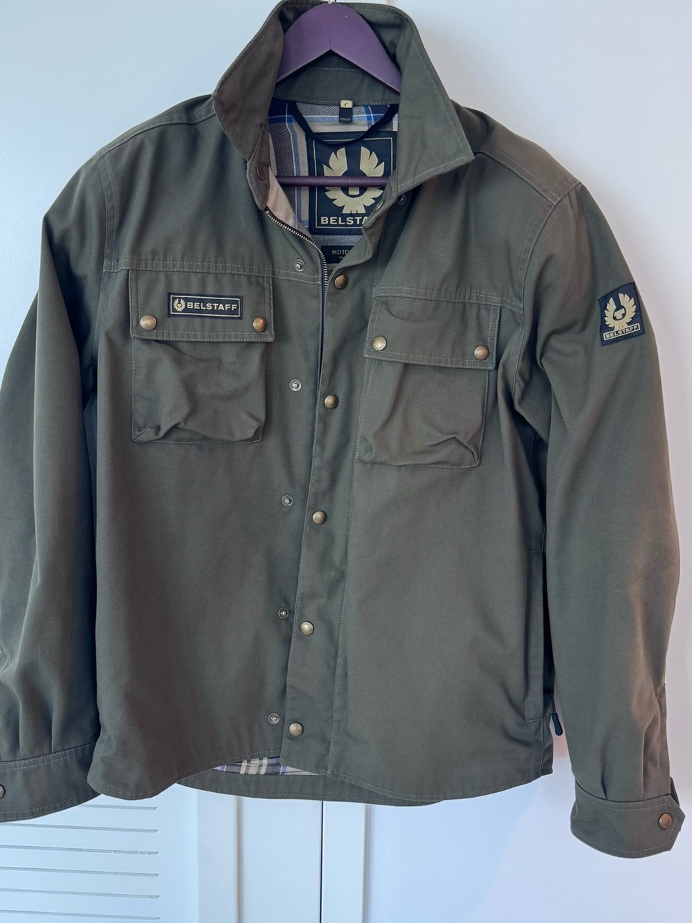 Belstaff Olive Green Military Field Jacket